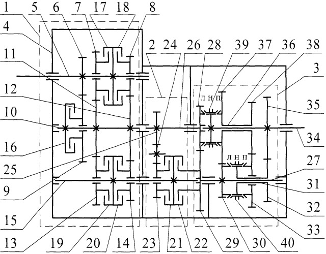 Многоступенчатая коробка передач (патент 2397385)
