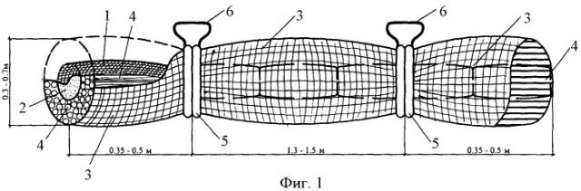 Тяжелая фашина биопозитивной конструкции (патент 2396391)