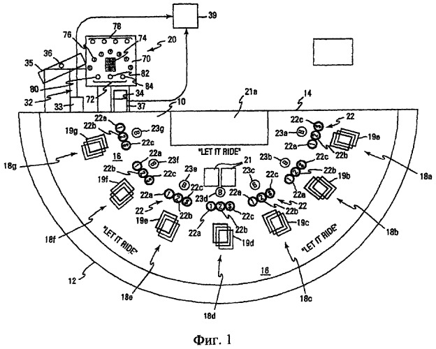 Система мониторинга/слежения за столом казино (патент 2316371)