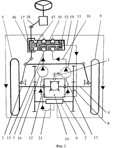 Механическая передача с гидроавтоматическим регулированием мощности (патент 2341711)