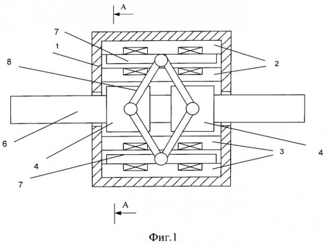 Линейный электромагнитный двигатель (патент 2541518)