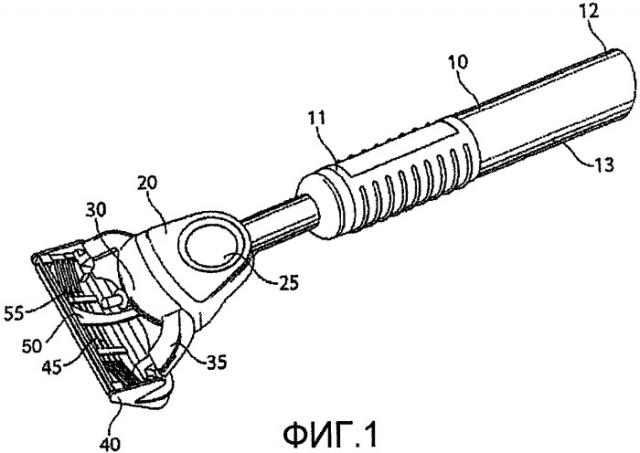 Бритвенный станок с ручной активацией высвобождения жидкости (патент 2422262)