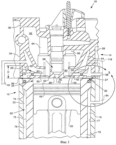 Головка цилиндра (варианты) и двигатель (патент 2432482)