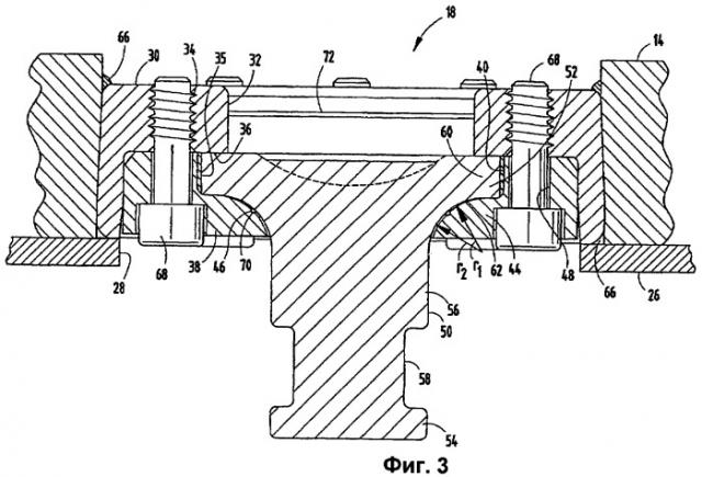 Поворотный захватный узел сцепного шкворня седельно-сцепного устройства (патент 2475402)