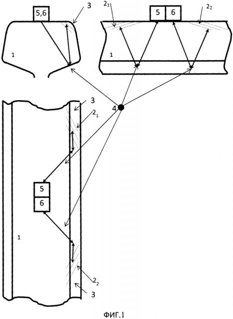 Способ ультразвукового обнаружения микротрещин на рабочей выкружке головки рельса (патент 2613574)