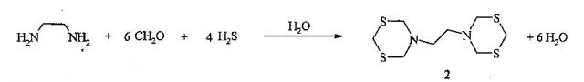 Способ получения 1,2-бис-(1, 5, 3-дитиазепан-3-ил)этана, обладающего сорбционной активностью по отношению к палладию(ii) и серебру(i) (патент 2608730)