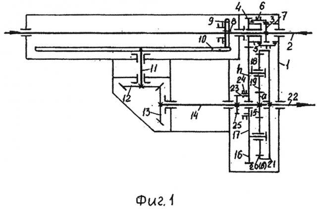 Бесступенчатая передача с планетарным механизмом с выходом на эпициклическое колесо (патент 2659368)