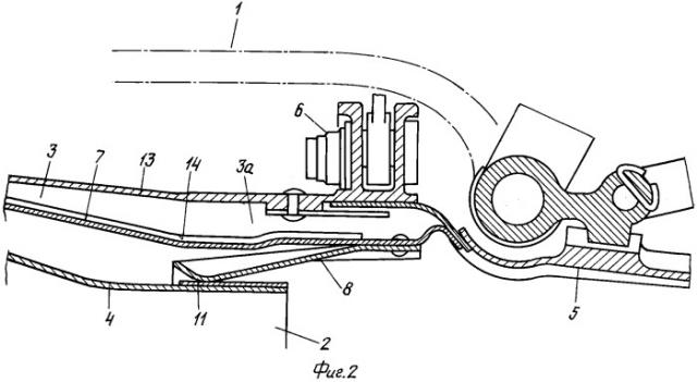 Система охлаждения для струйного сопла с дожиганием газотурбинного двигателя (патент 2301904)