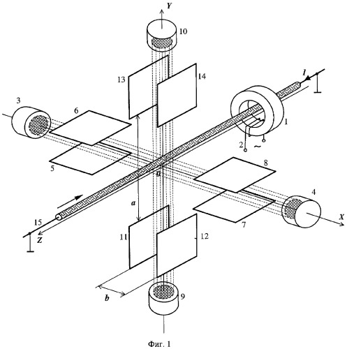 Индуктивно-оптический преобразователь измерителя эксцентричности электрического кабеля (патент 2300737)