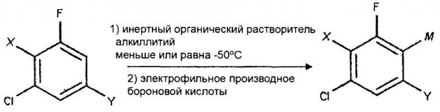 Способы выделения (4-хлор-2-фтор-3-замещенный-фенил)боронатов и способы их применения (патент 2626975)