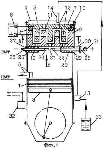 Двухтактный двигатель внутреннего сгорания (патент 2265738)