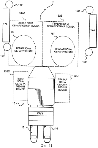 Подъемно-транспортная машина и способ корректировки направления её движения (патент 2550560)