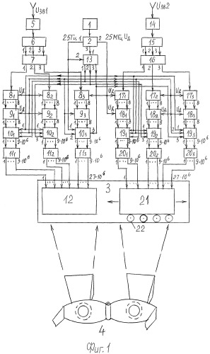 Устройство объемного цветового отображения звуковых стереосигналов (патент 2473182)
