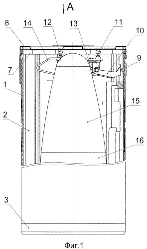 Транспортно-пусковой контейнер (патент 2413157)