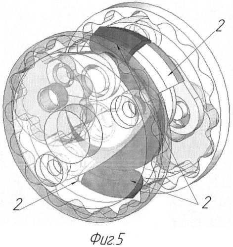 Четырехтактный роторно-лопастной двигатель внутреннего сгорания (патент 2467175)