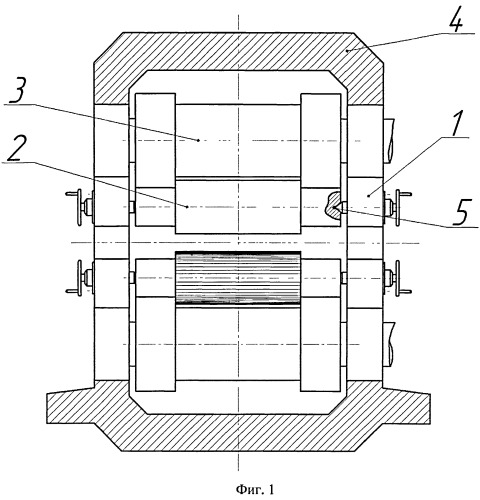 Опорный узел рабочих валков прокатной клети кварто (патент 2497615)