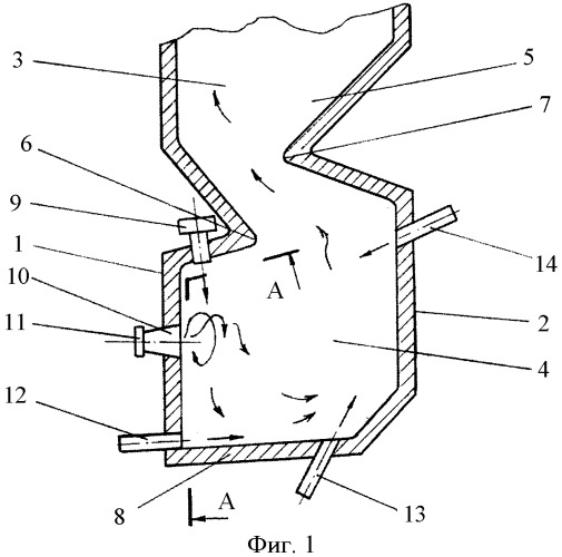 Топка для сжигания топлива с малым удельным весом (патент 2394189)