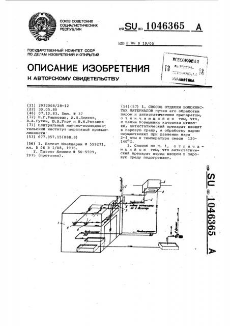 Способ отделки волокнистых материалов (патент 1046365)