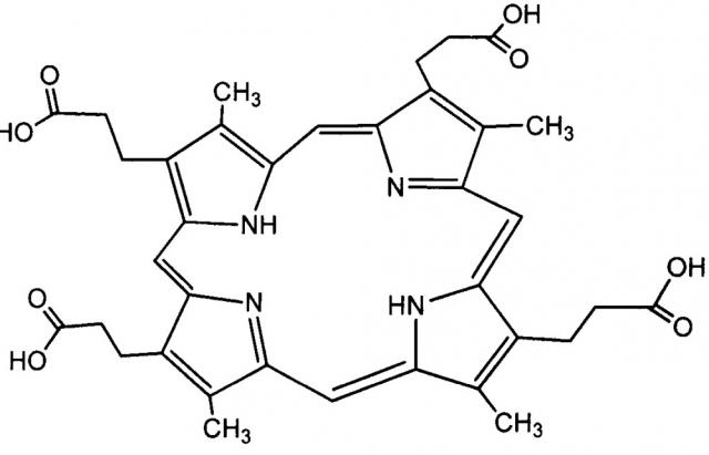 Способ получения 3,3',3'',3'''-(3,8,13,17-тетраметилпорфирин-2,7,12,18-тетраил) тетрапропионовой кислоты (копропорфирина) (патент 2644674)