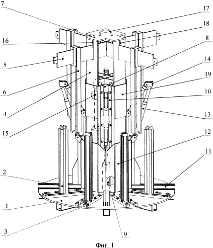 Стенд для монтажа и демонтажа шины колеса большегрузного автомобиля и подвеска для захвата колеса (патент 2340465)
