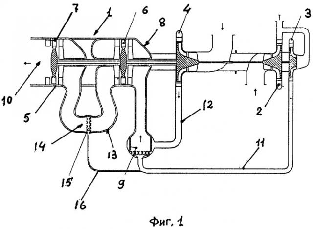 Одновальный или многовальный турбонасосный агрегат жидкостного ракетного двигателя (патент 2429369)