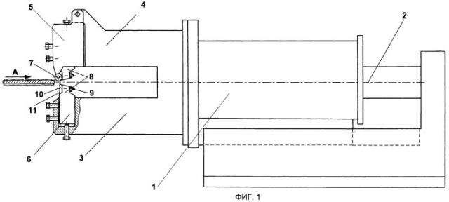 Устройство для зачистки соединений полос при контактной стыковой сварке оплавлением (патент 2456140)