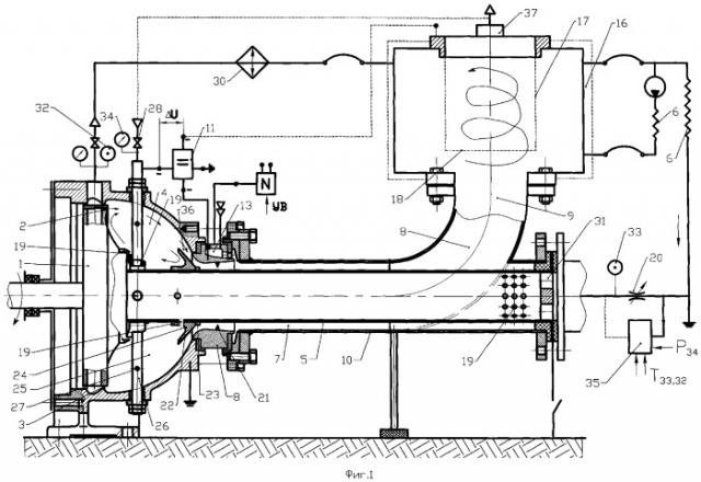 Теплогенератор гидродинамического типа (патент 2313738)