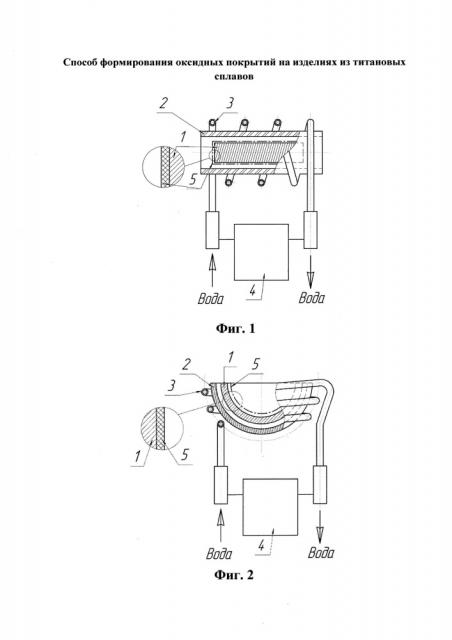 Способ формирования оксидных покрытий на изделиях из титановых сплавов (патент 2611617)