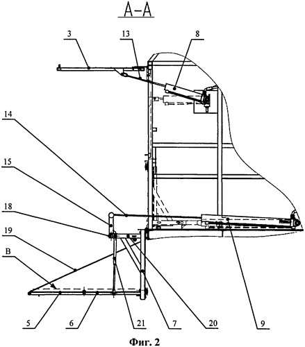 Распашной борт специального транспортного средства (патент 2541562)