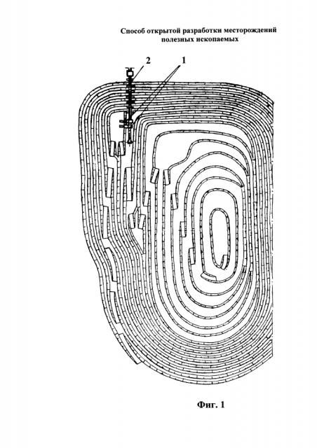 Способ открытой разработки месторождений полезных ископаемых (патент 2645051)