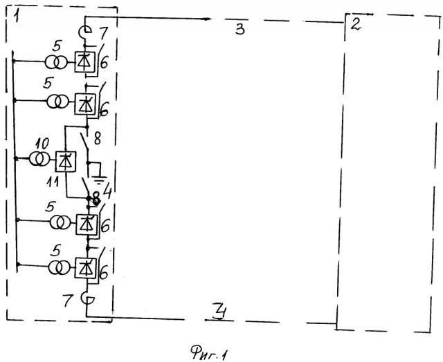 Подстанция электропередачи постоянного тока (патент 2661479)