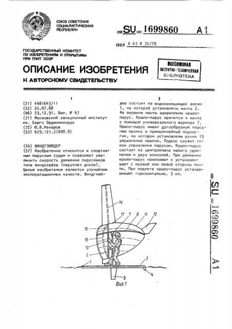 Виндгляйдер (патент 1699860)