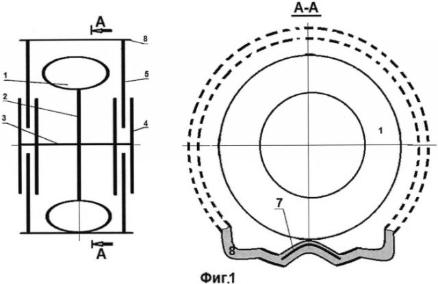 Способ увеличения проходимости транспортного средства и устройство для его осуществления, шина колеса с волнообразным ободом (патент 2544464)