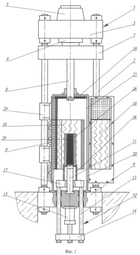 Пресс для спрессовывания порошковых материалов (патент 2501629)