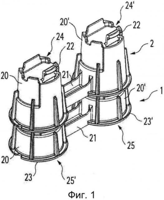 Система соединительных элементов для соединения инфильтрационных блоков (патент 2600181)