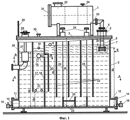 Установка для отделения от воды нефтепродуктов и мехпримесей (патент 2521631)