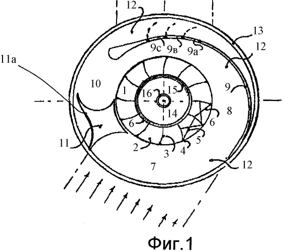 Ветротурбинный двигатель с горизонтальным ротором (патент 2358148)