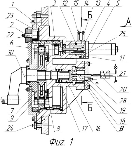 Механизм натяжения гусеницы с электроприводом (патент 2464198)