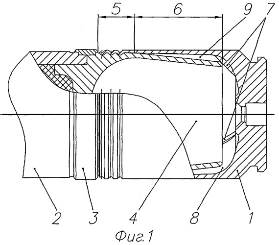 Артиллерийский патрон к нарезному оружию (патент 2310808)