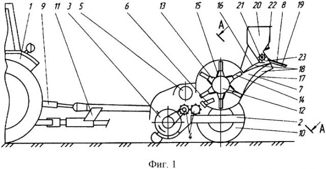 Подборщик-измельчитель соломы (патент 2325796)