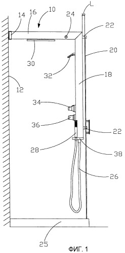 Колонка душевой кабины (патент 2472902)