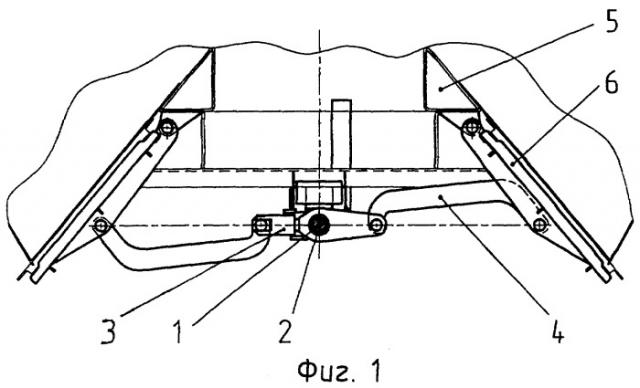 Устройство открывания и закрывания крышек разгрузочных люков вагона-хоппера (патент 2251506)