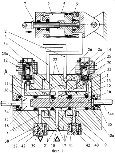 Пятилинейный двухпозиционный золотниковый электропневмораспределитель привода дверей транспортного средства (патент 2266439)