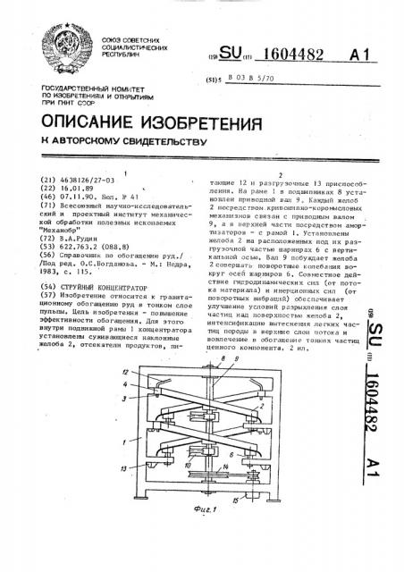 Струйный концентратор (патент 1604482)