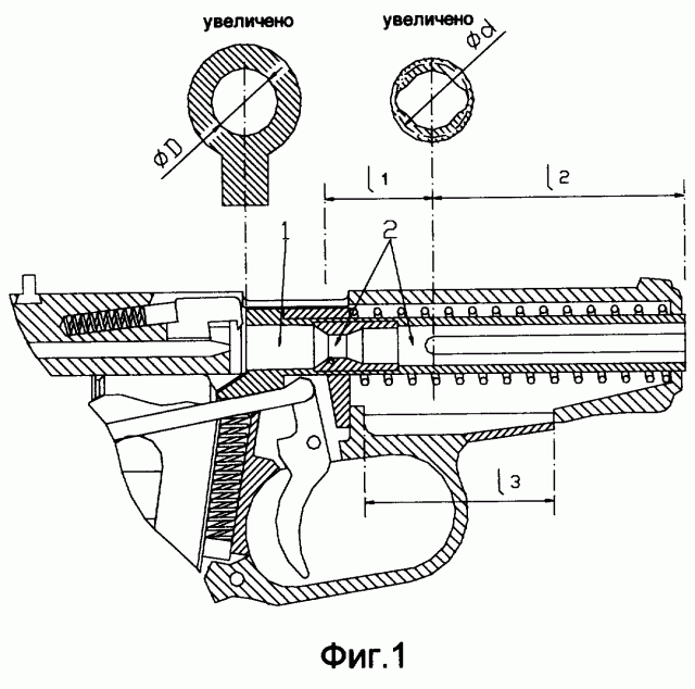 Огнестрельное оружие (варианты) (патент 2263269)