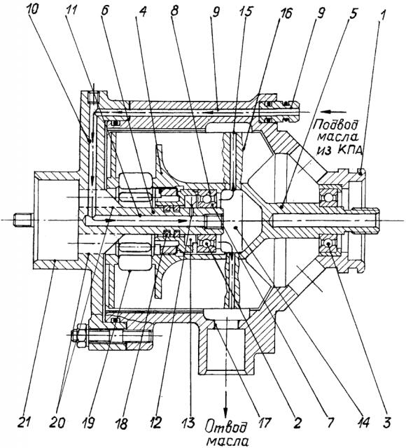 Осевой приводной центробежный суфлер (патент 2614469)