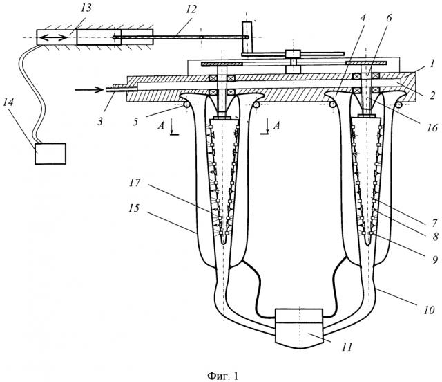 Стенд для промывки доильных стаканов (патент 2636332)