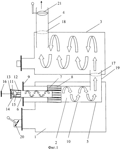 Печь, воздуховод и теплообменник для нее (патент 2408822)