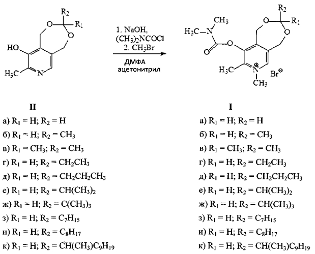 Производные пиридоксина с антихолинэстеразной активностью (патент 2550080)