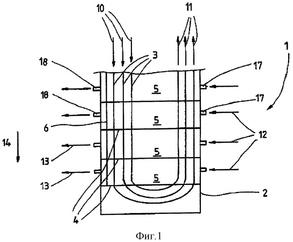Теплообменник и способ расположения вентиляционной трубы в теплообменнике (патент 2296283)